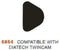 Elvedes Schijfrem blokset 6864 diatech twincam