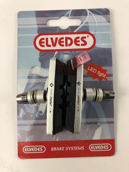 Elvedes Set remblokken v-brake met rood led licht