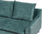 ELVENES - Hoekbank - Blauwgroen - Linkszijdig - Fluweel