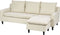 ELVENES - Hoekbank - Lichtbeige - Linkszijdig - Polyester