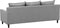 ELVENES - Hoekbank - Lichtgrijs - Rechtszijdig - Polyester