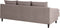 ELVENES - Hoekbank - Taupe - Rechtszijdig - Polyester