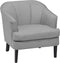 ELVERUM - Fauteuil - Grijs - Polyester