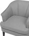 ELVERUM - Fauteuil - Grijs - Polyester