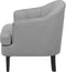 ELVERUM - Fauteuil - Grijs - Polyester
