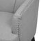 ELVERUM - Fauteuil - Grijs - Polyester