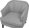 ELVERUM - Fauteuil - Grijs - Polyester