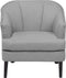 ELVERUM - Fauteuil - Grijs - Polyester
