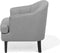 ELVERUM - Fauteuil - Grijs - Polyester