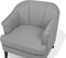 ELVERUM - Fauteuil - Grijs - Polyester