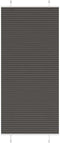 vidaXL - Plissé - rolgordijn - 100x200 - cm - stofbreedte - 99,4cm - polyester - zwart