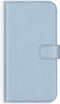 Selencia Samsung Galaxy S21 - Bookcase Echt Leer - 3 Pasjeshouder - Lichtblauw
