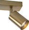 Atmooz - Plafondspots Darcy 2 - Dubbele Goud Brons - Plafondlamp - GU10 - Slaapkamer / Woonkamer / Eetkamer - Lengte 25cm - Hoogte 16cm - Metaal