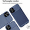 iMoshion Hoesje Geschikt voor iPhone 11 Hoesje Siliconen - iMoshion Carbon Softcase Backcover - Blauw
