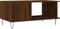 vidaXL - Salontafel - 90x50x40 - cm - bewerkt - hout - bruin - eikenkleur