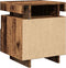 vidaXL - Nachtkastjes - met - LED-verlichting - 2 - st - 40x39x48,5 - cm - oud - hout