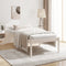 vidaXL - Seniorenbed - massief - grenenhout - wit - 75x190 - cm - Small - Single