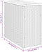 vidaXL Tuinbijzettafel met houten blad 58x27,5x55 cm poly rattan zwart