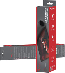 Genesis Carbon 500 XXL Tank - Muismat - 800x300 mm - Rood