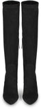 POSH by Poelman LAUREN - Dames Laarzen - Suedine Stretch - Zwart - Maat 37
