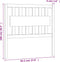 vidaXL - Hoofdbord - 95,5x4x100 - cm - massief - grenenhout