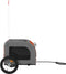 vidaXL - Hondenfietstrailer - oxford - stof - en - ijzer - oranje - en - grijs