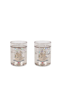 Konges Sløjd 2 Pack glitter bekers - 2 stuks - Swan Off White