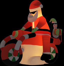 vidaXL - Kerstman - opblaasbaar - LED - 156 - cm