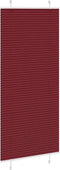 vidaXL - Plissé - rolgordijn - 95x200 - cm - stofbreedte - 94,4 - cm - bordeauxrood