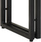 vidaXL - Console - Tafel - Zwart - 90x33x75 - cm - Massief - Acaciahout - en - Metaal