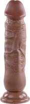 Evolved Dildo Love Toy Realistic Dong, Dark 17.7 Cm Bruin