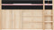 Bopita Lucas halfhoogslaper 90x200 met opbergkasten - Mat Zwart/Naturel
