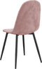 vidaXL - Eetkamerstoelen - 2 - st - fluweel - roze
