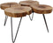 HSM Collection Salontafel Roxy - 4 bladen - natural oil/black