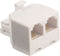 Nedis Telecom-Wandcontactdoos - Type Aansluiting: RJ11 - RJ11 Male - 2x RJ11 (4/6) Female - Splitter - ABS - Wit - Envelop