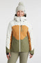 O'Neill Carbonite - Wintersportjas - Waterdicht 10.000mm - Wit/oranje/bruin/groen - M
