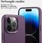 Accezz iPhone 14 Pro - Back Cover - MagSafe Leather - Heath Purple