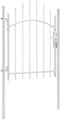 vidaXL - Poort - 1x1,75 - m - staal - wit