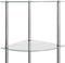 vidaXL - Kastje - 6-laags - 30x30x160 - cm - gehard - glas - transparant