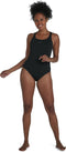 Speedo End Essential Kickback - Badpak Dames - Hooggesloten rug - Zwart