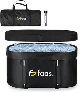 Faas IJsbad XL - Opvouwbaar Bad - 420L - Zes-laagse isolatie - Zwart