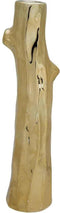 Cosy @ home Vaas tree trunk goud 5,8x5,2xh20,5cm rond keramiek
