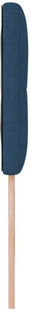 vidaXL - Hoofdbord - met - knopen, - gestoffeerd, - blauw, - 90 - cm