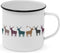 Emaille beker Kerst herten - PPD