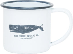 Emaille beker walvis wit 5x5 - BATELA