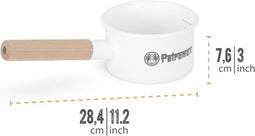 Emaille saus pan wit 0,5L