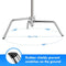 EMART 10ft/3m Heavy Duty C Stands - Aluminium Fotografie Standaard met Boom Arm - 2-Pack