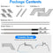 EMART 10ft/3m Heavy Duty C Stands - Aluminium Fotografie Standaard met Boom Arm - 2-Pack