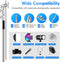 EMART 10ft/3m Heavy Duty C Stands - Aluminium Fotografie Standaard met Boom Arm - 2-Pack