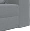 vidaXL - Vloersofa - Bed - 2-in-1 - Lichtgrijs - 245x150x60,5 - cm - Stof